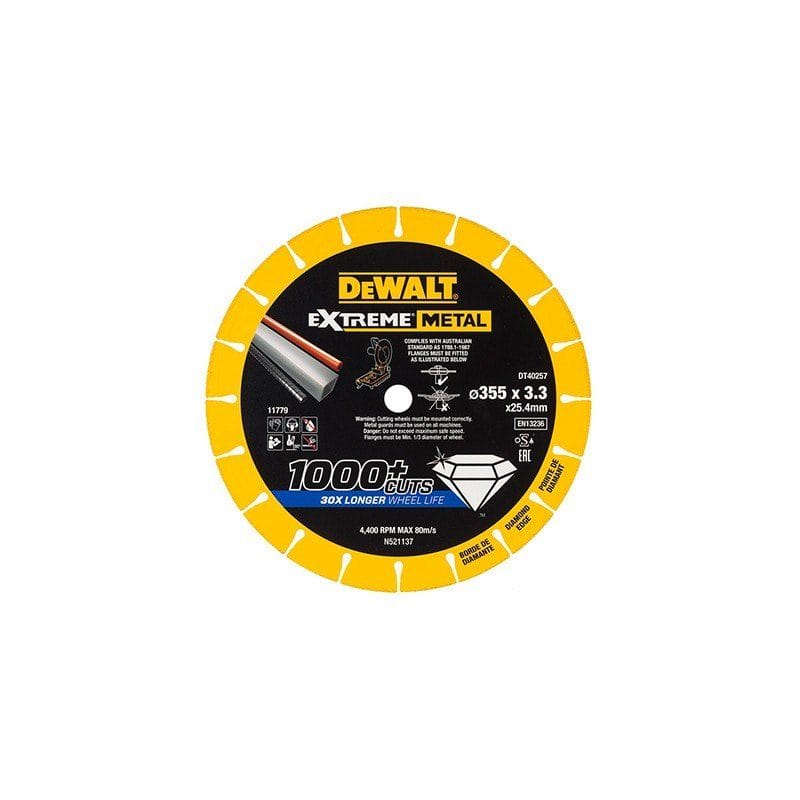 DT40252 ΔΙΣΚΟΣ ΚΟΠΗΣ ΜΕΤΑΛΛΟΥ EXTREME 125Χ22,23Χ1,3mm