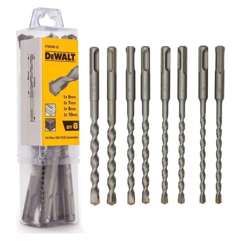Dewalt DT60300 σετ Τρυπάνια SDS-PLUS 8 Τεμάχια