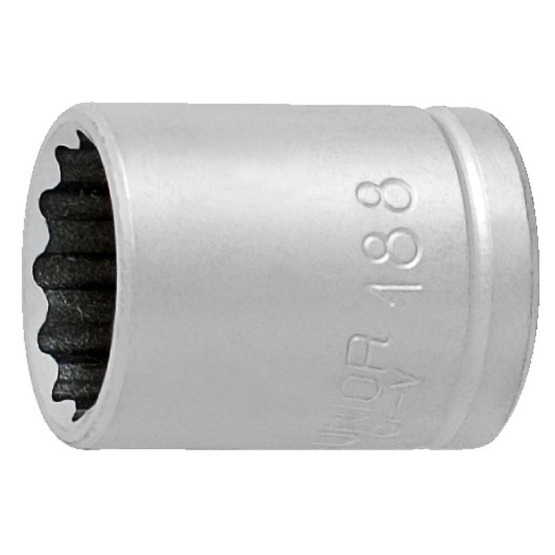 Unior 616863 Καρυδάκια 1/4", Δωδεκάγωνο Προφίλ 188/2 12P 8mm