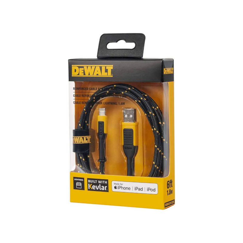 Alternative view of Dewalt 1311325DWG Ενισχυμένο Καλώδιο USB-A σε Lightning 1.8m