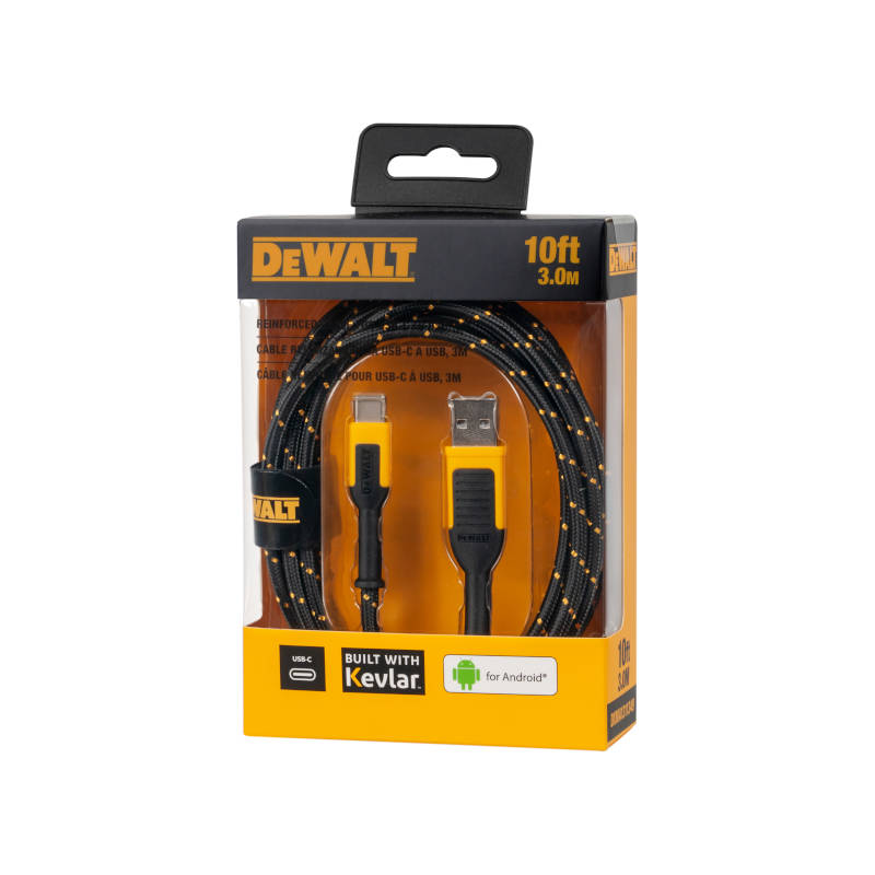Alternative view of Dewalt 1311349DWG Ενισχυμένο Καλώδιο USB-A σε TYPE-C 3m