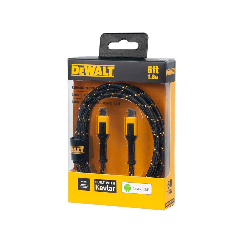 Alternative view of Dewalt 1311354DWG Ενισχυμένο Καλώδιο TYPE-C σε TYPE-C 1.8m