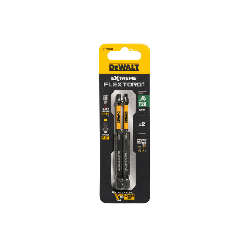 Alternative view of Dewalt DT70568T Μύτες Torx T20 x 89mm 2ΤΜΧ