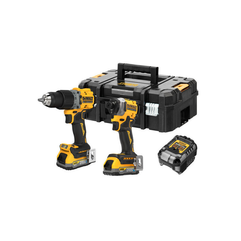 Dewalt DCK2050S2T Σετ Δράπανο & Παλμικό Κατσαβίδι 18V με 2 Μπαταρίες 3.5Ah & Θήκη