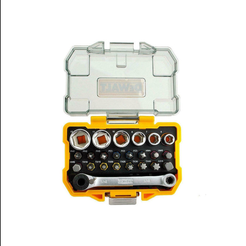 Dewalt DT71516M Σετ Καρυδάκια με Μύτες 1/4" 24ΤΜΧ