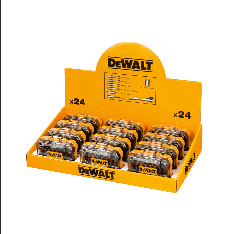 Alternative view of Dewalt DT71516M Σετ Καρυδάκια με Μύτες 1/4" 24ΤΜΧ