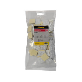 Zemek ZK-MP-30-1-N Βάσεις Δεματικών με Αυτοκόλλητο 28x28mm Λευκές 100ΤΜΧ