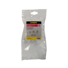 Zemek ZK-SC-M3-N Βάσεις Δεματικών με Βίδα 17.6×12.9×8.3 mm Λευκές 100ΤΜΧ