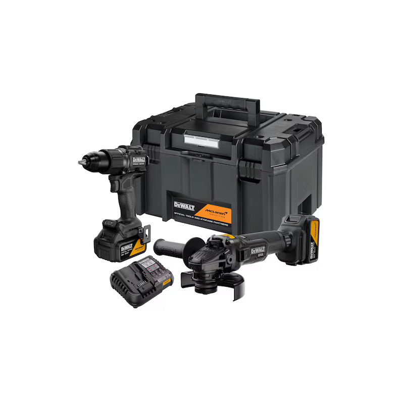 Dewalt DCK2223MP2T McLaren Σετ Κρουστικό Δραπανοκατσάβιδο & Γωνιακός Τροχός 18V XR 2x5Ah