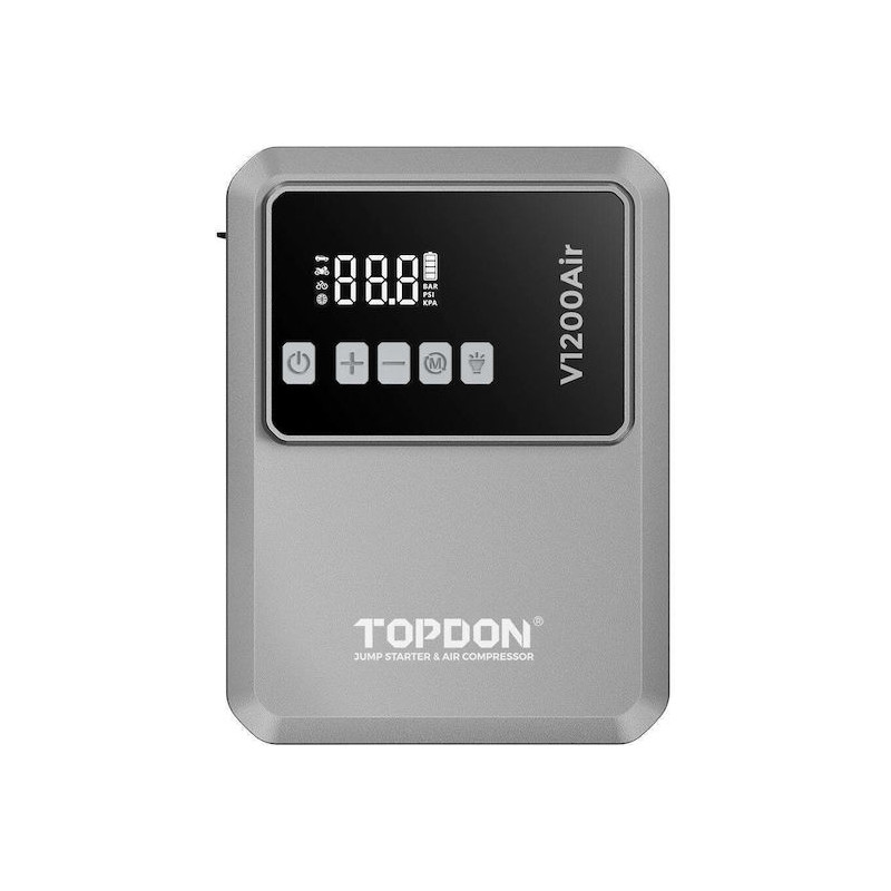 Topdon V1200AIR Φορητός Εκκινητής Μπαταρίας Αυτοκινήτου 1200Α 10000mah