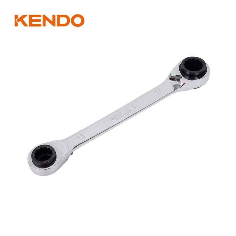 Kendo 15584 Σετ Γερμανοπολύγωνο Καστάνιας 4 Σε 1 10-13-17-19mm 4TMX