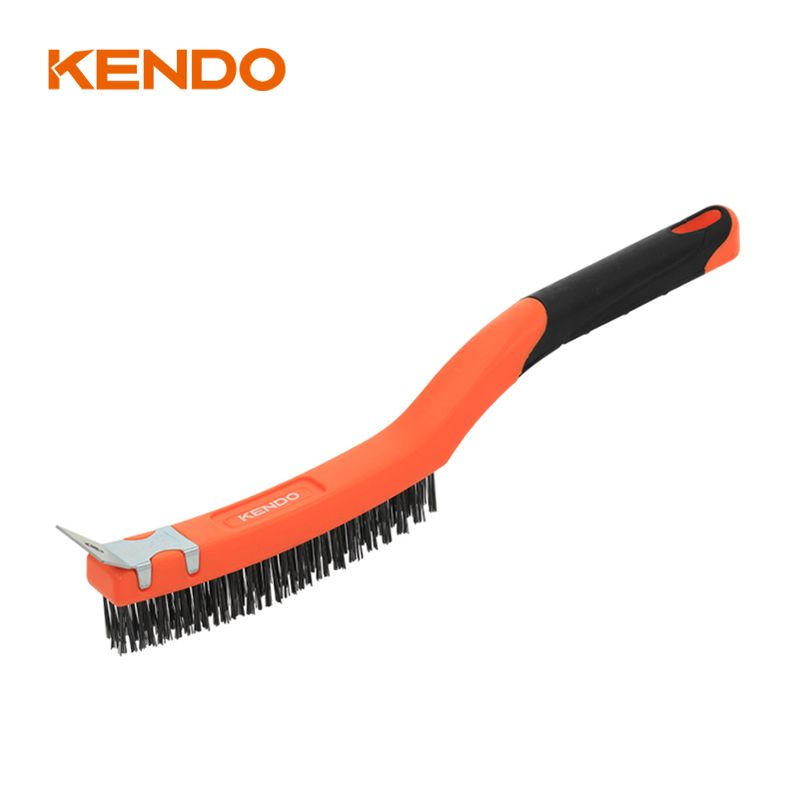 Kendo 31201 Ατσάλινη Συρμάτινη Βούρτσα με Ξύστρα 350mm / 14"