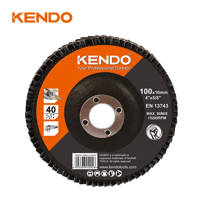 Kendo 75908041 Δίσκος Φτερού Λείανσης Ø100x16mmxP80