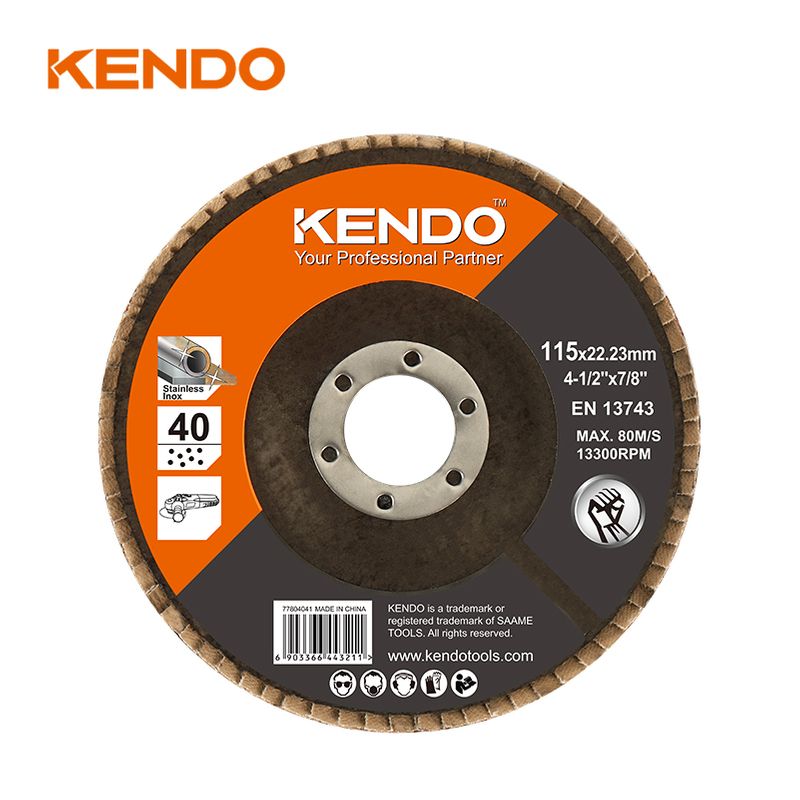 Alternative view of Kendo 77906041 Δίσκος Φτερού Λείανσης Ø125x22.23mmxP60