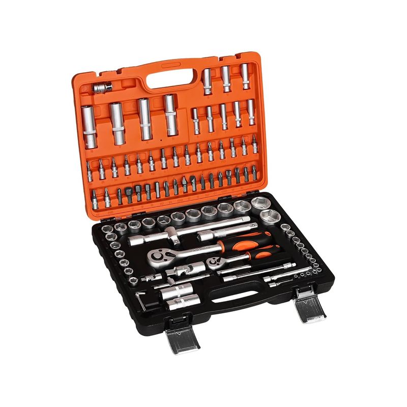 Kendo 90593 Σετ Καστάνια Με Καρυδάκια 1/4" & 1/2" 94ΤΜΧ