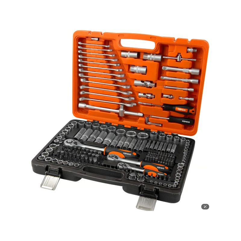Kendo 90594 Σετ Καστάνια Με Καρυδάκια 1/4" / 3/8" / 1/2" 216ΤΜΧ