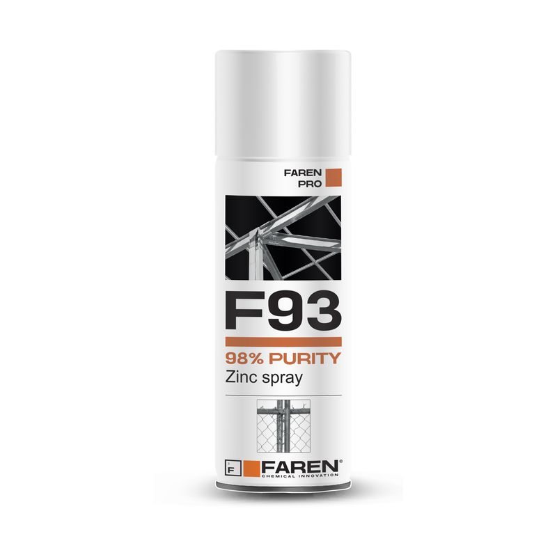 Faren 973003R02 Σπρέι Γαλβανισμού F93 Zinco με Μεταλλικό Εφέ Γκρι 400ml