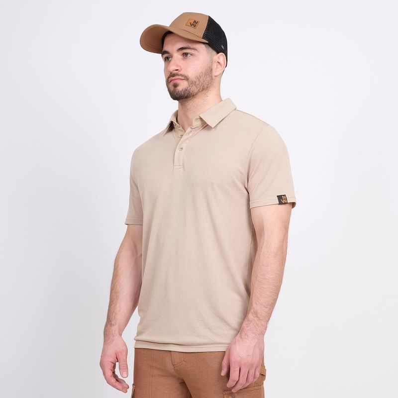 Nine Worths 1172-XL Chuck Μπλούζα Εργασίας Πόλο Καμελ NoXL
