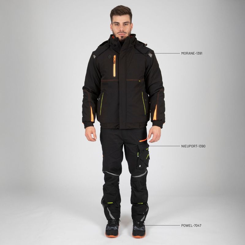 Alternative view of Nine Worths 1391-M Morane Μπουφάν Εργασίας Softshell Μαύρο NoM