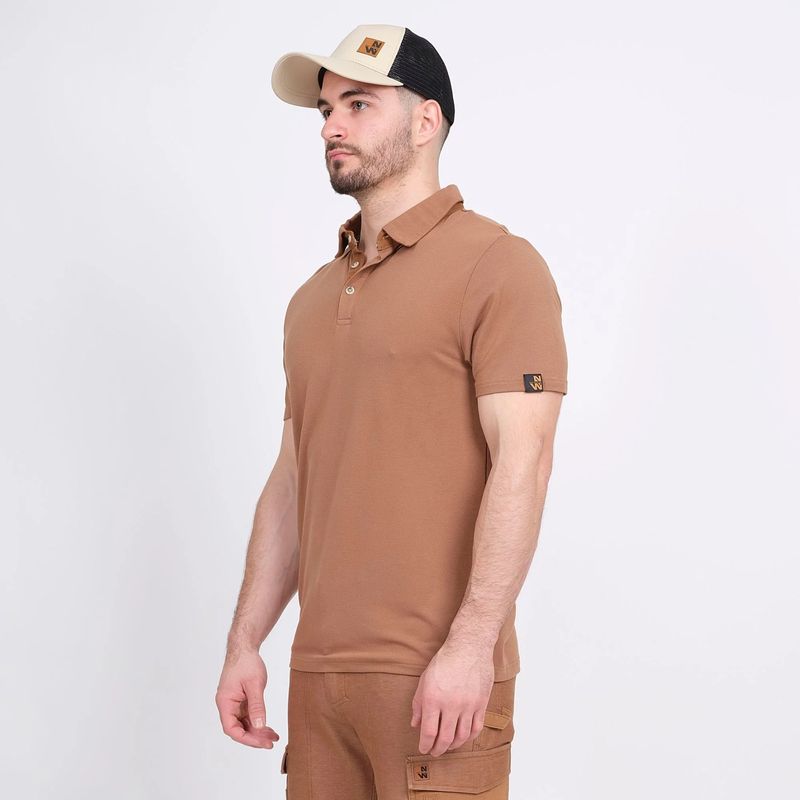 Nine Worths 1172-XXL Chuck Μπλούζα Εργασίας Πόλο Καμελ NoXXL