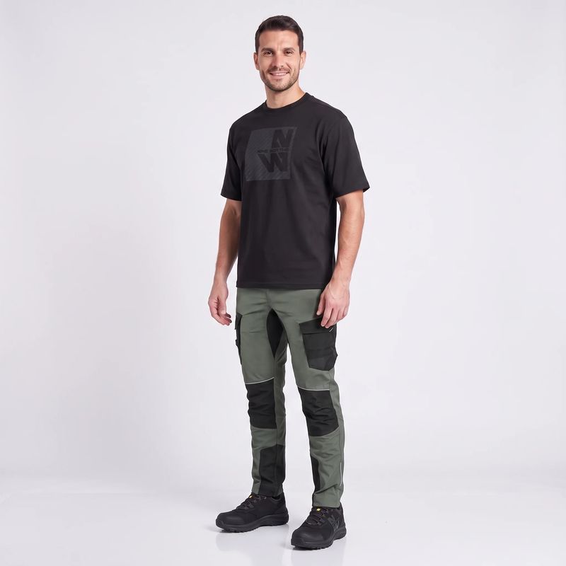 Nine Worths 1301-XXL Hardy Μπλούζα Κοντομάνικη Εργασίας Ανθρακί NoXXL