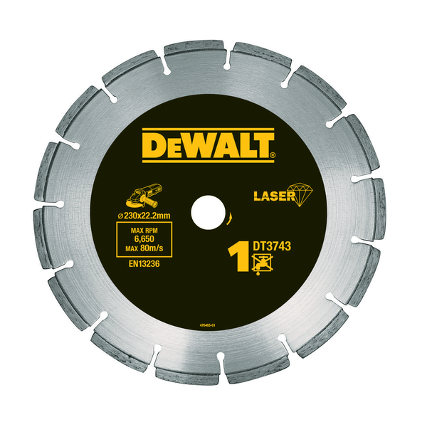Dewalt DT3743 Διαμαντόδισκος Δομικών Υλικών Φ230mm
