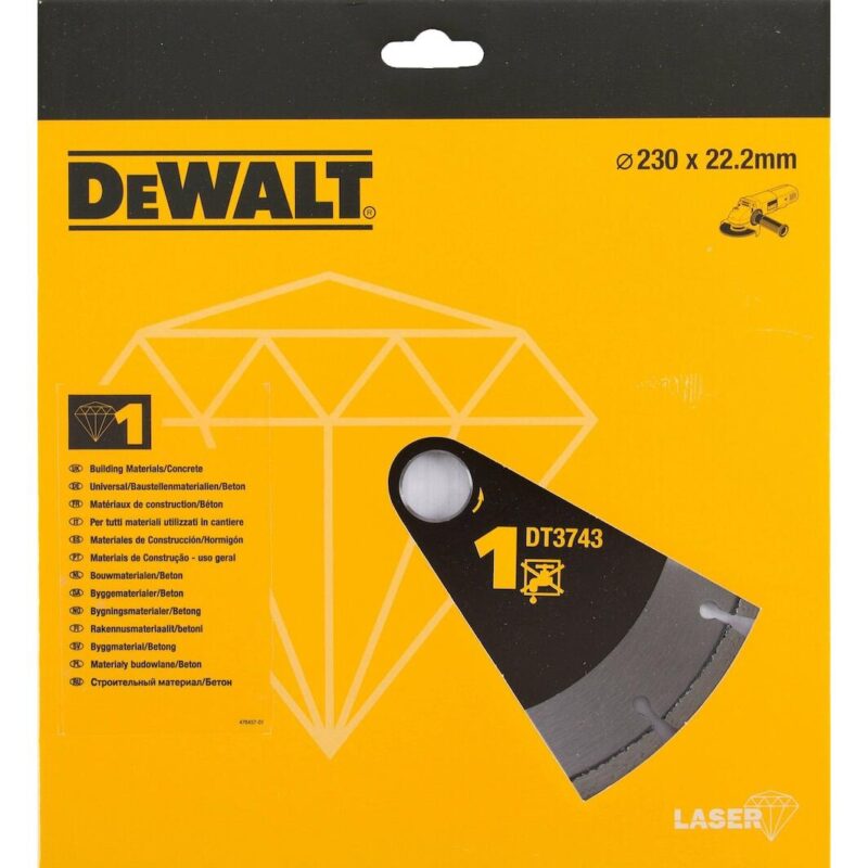 Alternative view of Dewalt DT3743 Διαμαντόδισκος Δομικών Υλικών Φ230mm