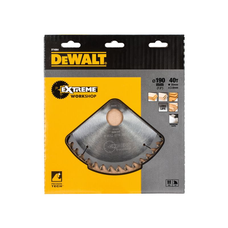 Alternative view of Dewalt DT4064 Δίσκος Φορητού Δισκοπρίονου 190x30mm 40 Δοντιών